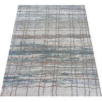 Kusový koberec ROXANNE Grid - šedý