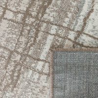 Kusový koberec ROXANNE Grid - hnedý
