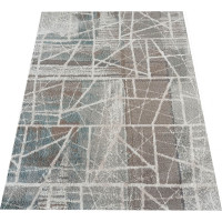 Kusový koberec ROXANNE Fragments - šedý/hnedý
