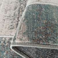 Kusový koberec ROXANNE Frame - šedý/krémový