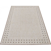 Obojstranný koberec NEEDLE Dots - hnedý