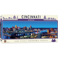 MASTERPIECES Panoramatické puzzle Cincinnati, Ohio 1000 dielikov
