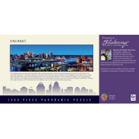MASTERPIECES Panoramatické puzzle Cincinnati, Ohio 1000 dielikov