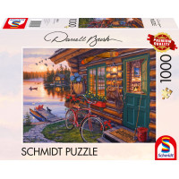 SCHMIDT Puzzle Chata pri jazere 1000 dielikov