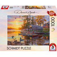 SCHMIDT Puzzle Lodenice s kanoe 1000 dielikov