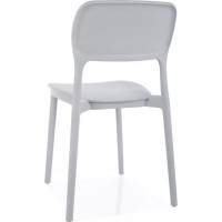 Jedálenská plastová stolička TIMO - biela