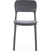 Jedálenská plastová stolička TIMO - šedá
