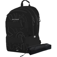 OXYBAG Študentský batoh + etue OXY Sport Font White