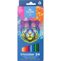 KOH-I-NOOR Trojhranné pastelky Triocolor 24 ks Tiger