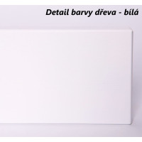 Detská Montessori posteľ z masívu borovice BETTY - 200x90 cm - BIELA