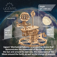 UGEARS 3D puzzle Tellurion 249 dielikov