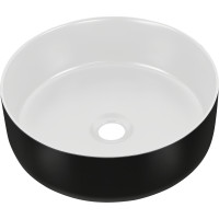 Keramické umývadlo EASY 8 - biele / čierne