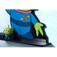 Detská polička Disney Toy Story - Mimozemšťan - zelená/modrá