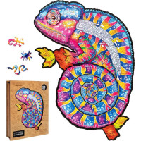 PUZZLER Drevené puzzle Hypnotický chameleón 160 dielikov