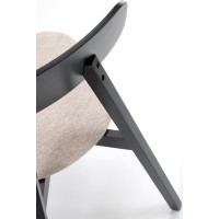 Jedálenská stolička HYLO - čierna/béžová