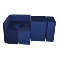 Penové stavebné bloky XXL ITAKA - tmavo modré