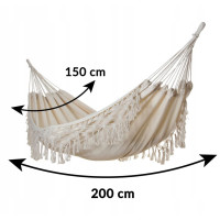 Hojdacia sieť MIDAS 200x150 cm - šedá