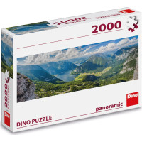 DINO Panoramatické puzzle Pohľad na Alpy 2000 dielikov