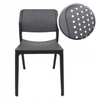 Záhradná plastová stolička TARIN - antracit