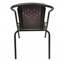 Záhradná stolička LORETTO - čierna