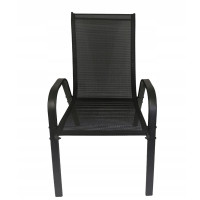Záhradná stolička MINORKA - čierna