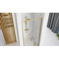 Sprchové dvere Rea RAPID swing 90 cm - zlaté brúsené