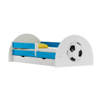 Detská posteľ so šuplíkom FUTBAL 200x90 cm - modrá/biela