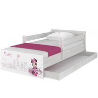 Detská posteľ MAX Disney - MINNIE PARIS 180x90 cm - so zásuvkou