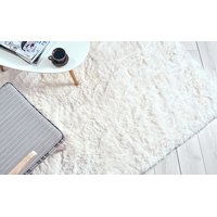 Plyšový detský koberec MAX BIELY - ECRU