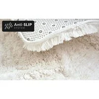 Plyšový detský koberec MAX BIELY - ECRU