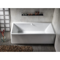 Polysan MARLENE CURVE R MONOLITH obdĺžniková vaňa 175x75x63cm, biela 72034MCR