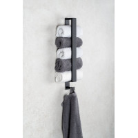 Ridder STYLE držiak uterákov 400x30mm, čierna mat 11122110