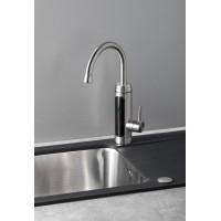 Aqualine Elektrická vodovodná batéria s prietokovým ohrievačom vody, 230V, 3kW, nerez RT2009