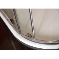 Polysan LUCIS LINE polkruhová sprchová zástena 900x900mm, číre sklo DL3615