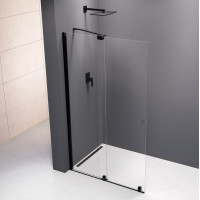 Polysan MODULAR SHOWER zástena s pojazdmi 1600 mm, čierna MS5-160B