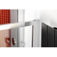 Polysan LUCIS LINE polkruhová sprchová zástena 900x900mm, číre sklo DL3615