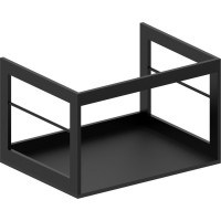 GSI PURA konštrukcia pod umývadlo 62x46cm, čierna mat MSP6228