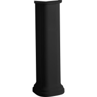 Kerasan WALDORF univerzálny keramický stĺp k umývadlám 60, 80cm, čierna mat 417031