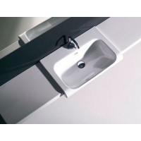 Kerasan INKA odkladná keramická doska 52x35, 5cm, biela mat 341830