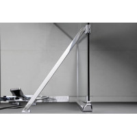 Polysan Vzpera k MS rohová, 500 mm, chróm MSBR2