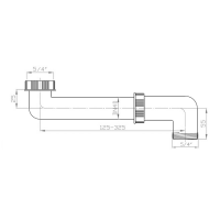 Bruckner Umývadlový odtok šetriaci miesto 5/4", biela 151.180.0
