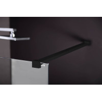 Polysan MODULAR SHOWER BLACK jednodielna zástena pevná na inštaláciu na stenu, 1000 mm MS1-100B