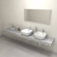 Sapho TAILOR rockstone doska 230x50 cm, prevedenie goliera C TR230C