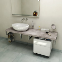 Sapho AVICE doska 120x50cm, cement AV127