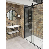 Sapho SKA konzola s policou 600x400x460mm, čierna mat SKA101