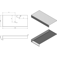 Sapho TAILOR rockstone doska 150x50 cm, prevedenie goliera L TR150L