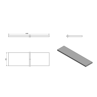 Sapho AVICE doska 210x50cm, dub Rover AV214
