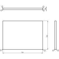 Sapho WOODY doska 700x28x500mm, masív prírodný dub WD070-70