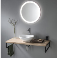 Aqualine VEGA doska pod umývadlo 145x45cm, dub platín VG750