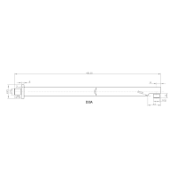 Sapho Sprchové ramienko okrúhle nízke, 450mm, chróm D30A